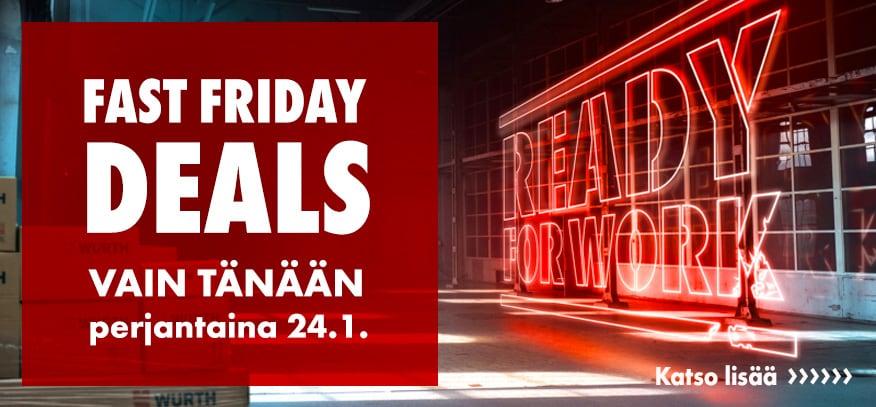 Fast Friday Deals vain tänään perjantaina 24.1.2025