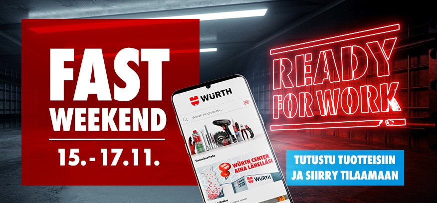 Fast Weekendin edut voimassa 15.-17.11.2024