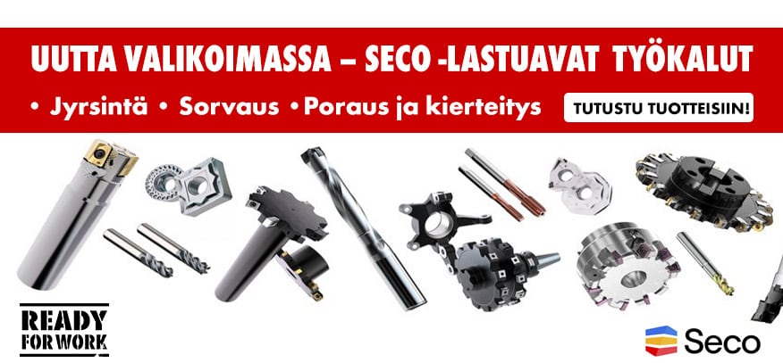Uutta valikoimassa - SECO -lastuavat työkalut